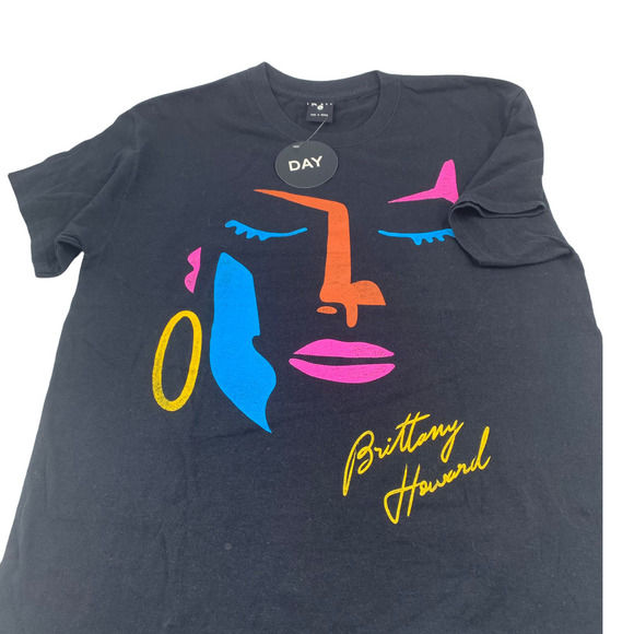 Daydreamer Women's Brittany Howard Abstract Face graphic 90s Tee Size Large - Picture 4 of 6
